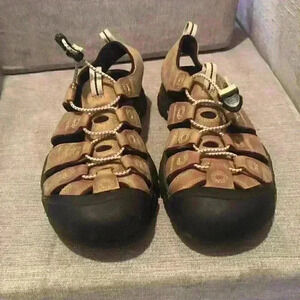 Keen Men's Newport H2‎ Waterproof Brown Leather Hiking Sandals Mens size 9